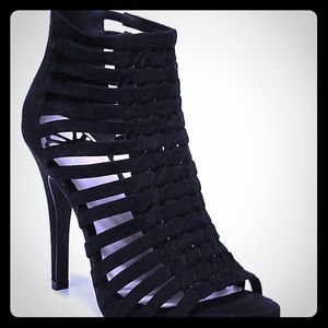 Black Strappy Heels